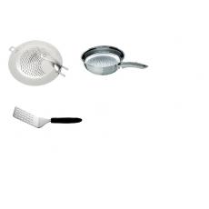 德國 Fissler crispy 八爪紋 酥脆鍋 28公分 + 擋油蓋 + 有孔煎鏟 