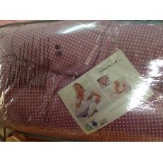 現貨Theraline 哺乳育嬰月亮枕 紫底圓點 丁香點32