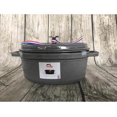 Staub 23公分 橢圓鍋  灰色 石墨灰