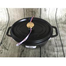 Staub 23 公分 橢圓鍋 黑色2.35L