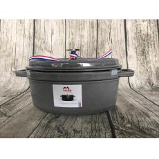 Staub 17CM 橢圓鍋 石墨灰 1 L