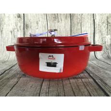 STaub 26 公分 櫻桃紅  燉淺鍋