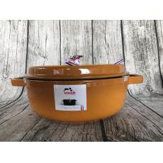 Staub 芥末黃 26公分 燉淺鍋 3.8L