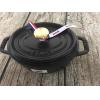Staub 15公分 黑色 橢圓