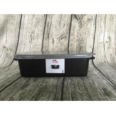 Staub 鑄鐵多功能長方形烤盤 灰色23*11.5cm  可以烤吐司
