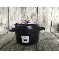 staub 黑色 16公分 圓鍋  
