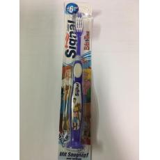 Signal Junior 可站立兒童牙刷 1只裝 紫色 0-6歲