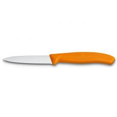 瑞士維氏Victorinox 廚房 水果蔬菜刀 8公分 橘色波浪款