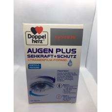 德國 Doppelherz Augen Plus 多寶雙心高單位護眼膠囊葉黃素+添加淚膜修護配方120顆 含玉米黃素 德國代購