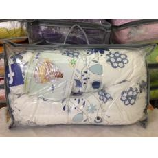 現貨 Theraline 哺乳育嬰月亮枕 藍白色 繽紛小藍花孕婦枕 哺乳枕 餵乳枕 樂活枕 靠墊 190x38cm 