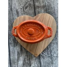 Staub 迷你 橢圓鍋 Mini Cocotte 11cm 陽光橘