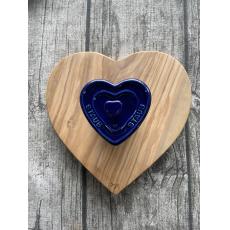 Staub XS 迷你 愛心 陶瓷 烤盅 含蓋 100ml 一組 2個 寶石藍