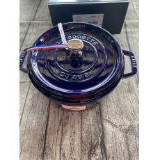 Staub 24 cm 圓形 寶石藍 不接受退貨換貨
