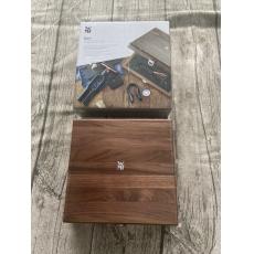 WMF Baric系列 侍酒師酒具 開瓶器切箔刀瓶塞 不鏽鋼 胡桃木盒三件式禮盒組