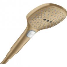 Hansgrohe Select E 120 雨中之舞三段按鍵式蓮蓬頭 (方) 霧銅色  代購