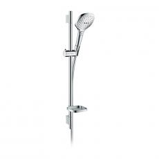 Hansgrohe 雨中之舞 Select E 120 浴杆蓮蓬頭組 亮鉻色 65cm 附皂盤