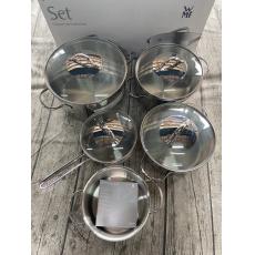 WMF Cookware set Provence Plus 5pcs 玻璃鍋蓋 不鏽鋼鍋五件組