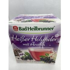 德國BH草本茶系列 Bad Heilbrunner heißer Holunder mit Aronia熱接骨木漿果與野櫻莓口味 花果茶茶包 草本茶 每盒15入*2.5g 代購 