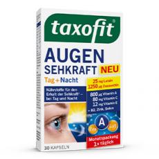 德國 taxofit® Augen Sehkraft Tag + Nacht Kapseln 含維生素礦物質日夜加強護眼葉黃素30粒 代購