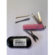 Victorinox 粉紅色 維氏 基本款7用瑞士刀(0.6223.51)