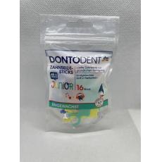 德國 dm超市 DONTODEN Zahnseide-Sticks Junior, 兒童專用牙線棒 16 St
