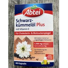 德國 Abtei Schwarzkümmelöl Plus黑種草油膠囊 48入 德國代購