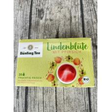 德國 Bünting Tee Bio Lindenblüte mit Pfirsich Tee (20 Stk.)酸橙花桃茶一盒20包 代購