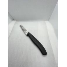 瑞士維氏Victorinox 廚房 水果蔬菜刀 8公分 黑色波浪款