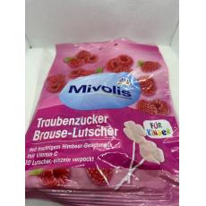 德國 DM Mivolis 葡萄糖棒棒糖 覆盆子口味10入/包 德國代購