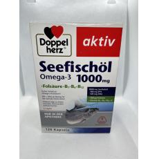  德國 Doppelherz Seefischöl Omega-3 1000 mg + Folsäure + B1 + B6 + B12 Kapseln (120 Stk.) 深海魚油膠囊 德國代購