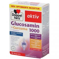 德國  Doppelherz Aktiv, 關節營養膠囊 葡萄糖胺硫酸鹽 Glocosamin  1000 Kapseln, 40 錠 德國代購