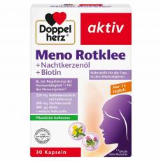 德國 DOPPELHERZ Meno Rotklee+Nachtkerzenöl+Biotin 紅三葉草 + 月見草油 + 生物素30Kaps.代購